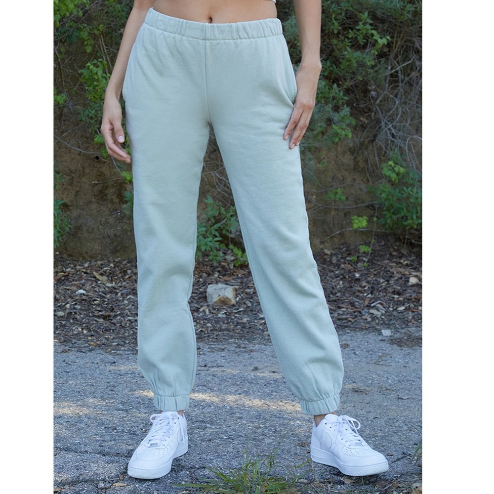 Brandy Melville Sage Green Rosa Sweatpants One Size